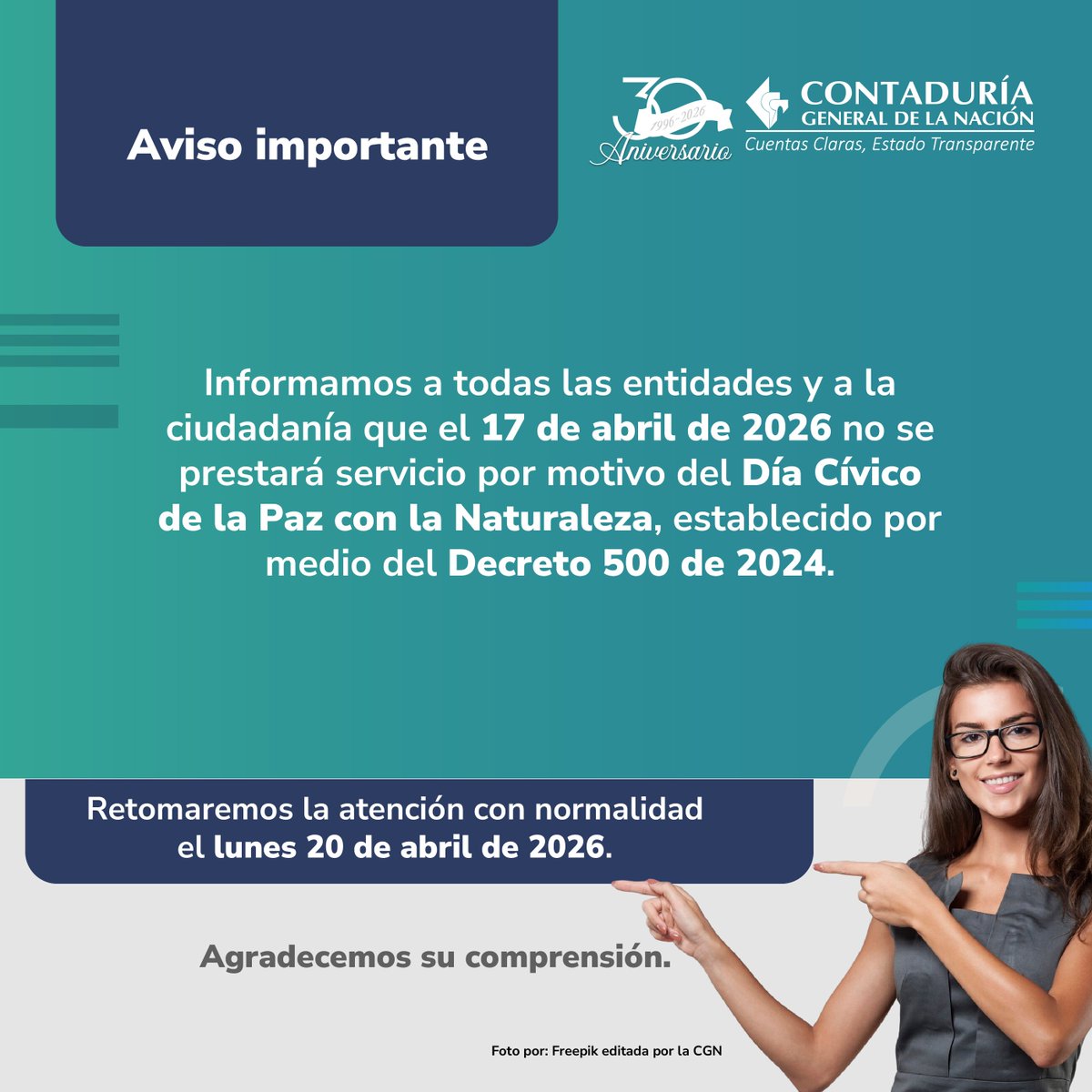 Contaduría General de la Nación tweet media