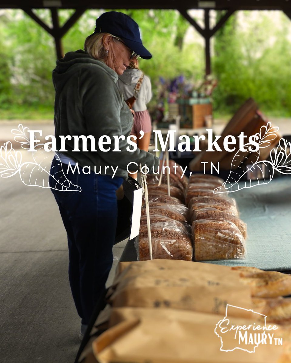 experiencemaury's tweet image. Maury County Farmers Markets are OPEN! 🌿🍓🥕

Come shop local for fresh fruits and veggies, homemade baked goods, plants, crafts, and more. Nothing beats fresh-from-the-farm goodies! 🛍️✨

Swipe for dates, times, and locations!

#ExperienceMaury #ShopLocal #FarmersMarket