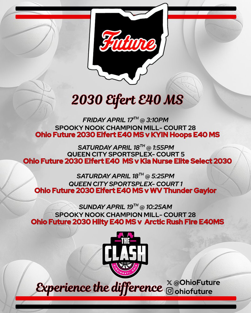 OhioFuture's tweet photo. Ohio Future 2030 Middle School Rosters and Schedules for #TheClash Ohio Future 2030 Hilty E40, Ohio Future 2030 Eifert E40 https://t.co/W4RaiyQFLW