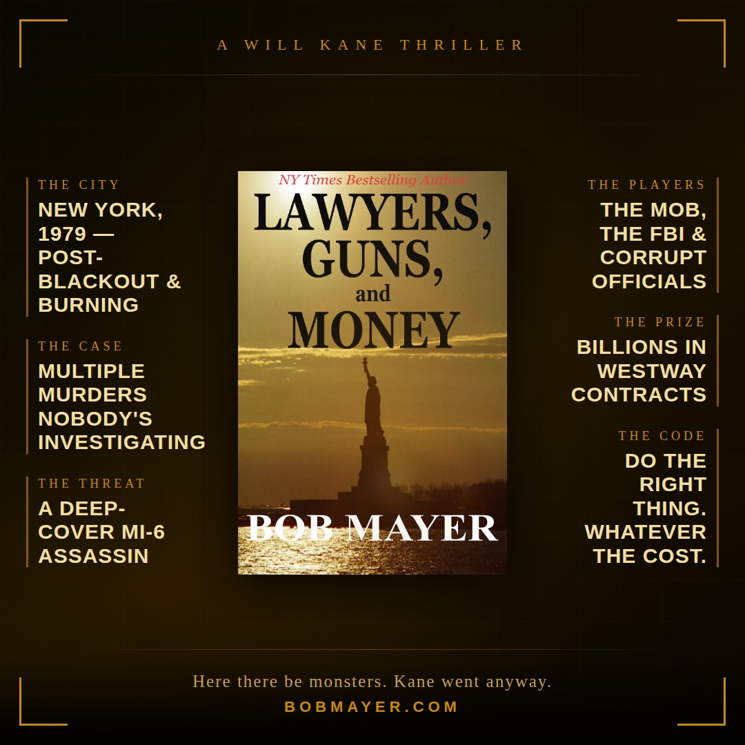 Bob_Mayer's tweet image. Lawyers, Guns and Money. A thriller set in New York City in 1977. Rambo meets the Equalizer. amzn.to/30Ywwc4 #NewYorkCity #NewYorkTimes #thriller #JACKREACHER #KindleUnlimited #manhattan #thrillerbooks #Knicks