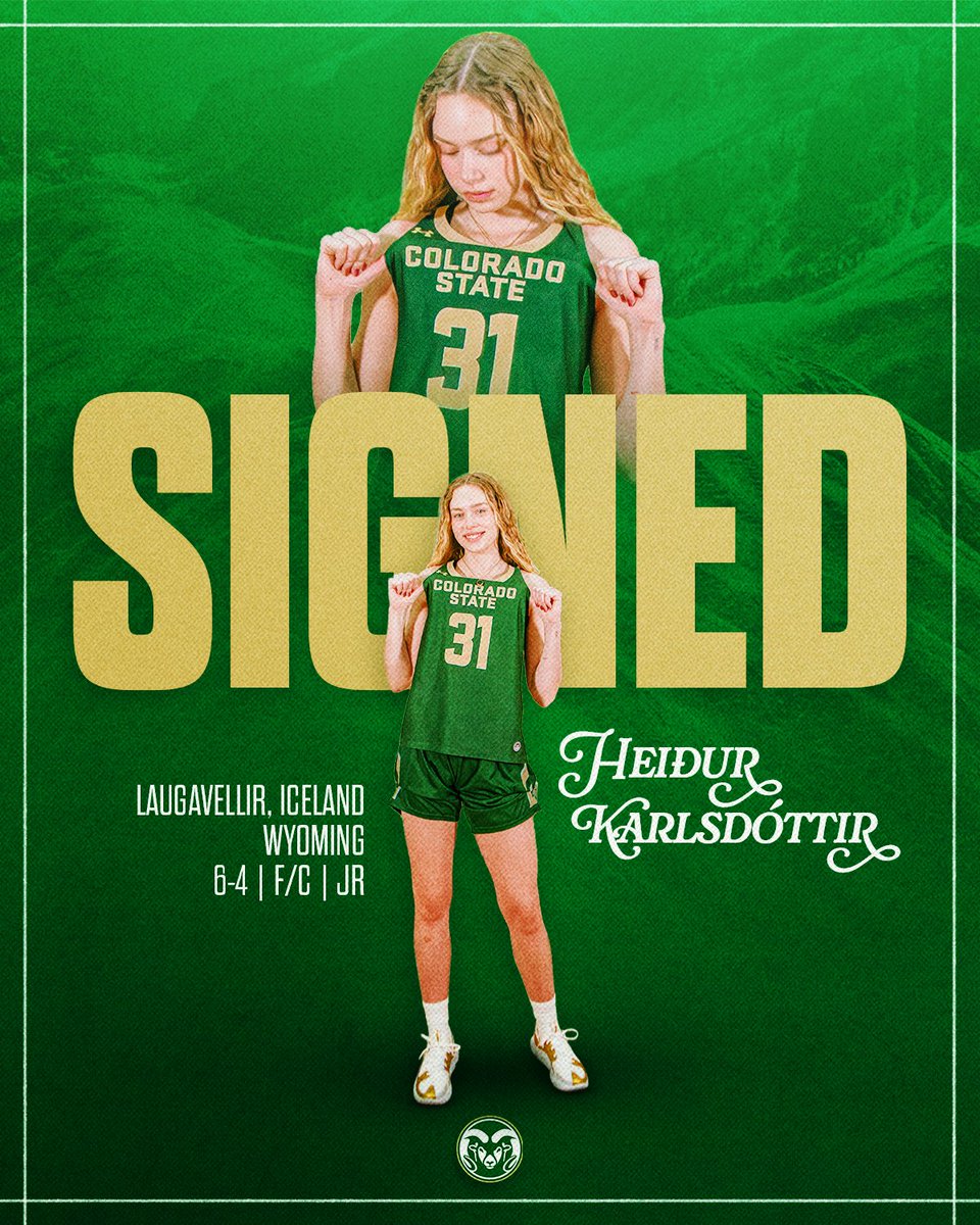 CSUWBasketball's tweet image. Welcome to the Ramily 🐏

Introducing the newest member of our team, Heiður Karlsdóttir!!

#Relentless x #CSURams