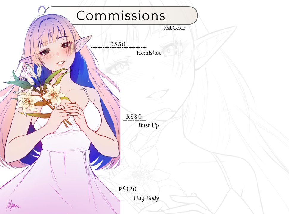 JesseLlum's tweet image. COMISSÕES ABERTAS!

Vou abrir comissões pra ilustração também, ainda tenho uns chibolas na waitlist, mas assim que terminar já vou começar com as ilustrações!

Vou dar prioridade a pedidos pelo VGen, então se tiver interesse pode pedir por lá!
#art #commissions #commissionsopen