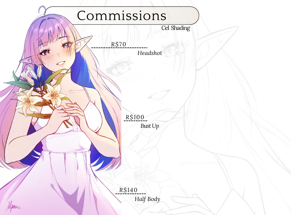 JesseLlum's tweet image. COMISSÕES ABERTAS!

Vou abrir comissões pra ilustração também, ainda tenho uns chibolas na waitlist, mas assim que terminar já vou começar com as ilustrações!

Vou dar prioridade a pedidos pelo VGen, então se tiver interesse pode pedir por lá!
#art #commissions #commissionsopen