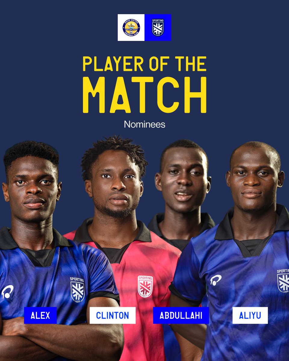 Vote your Player of the Match vs Osun United 🗳️ 

#SLFC #NNL26
