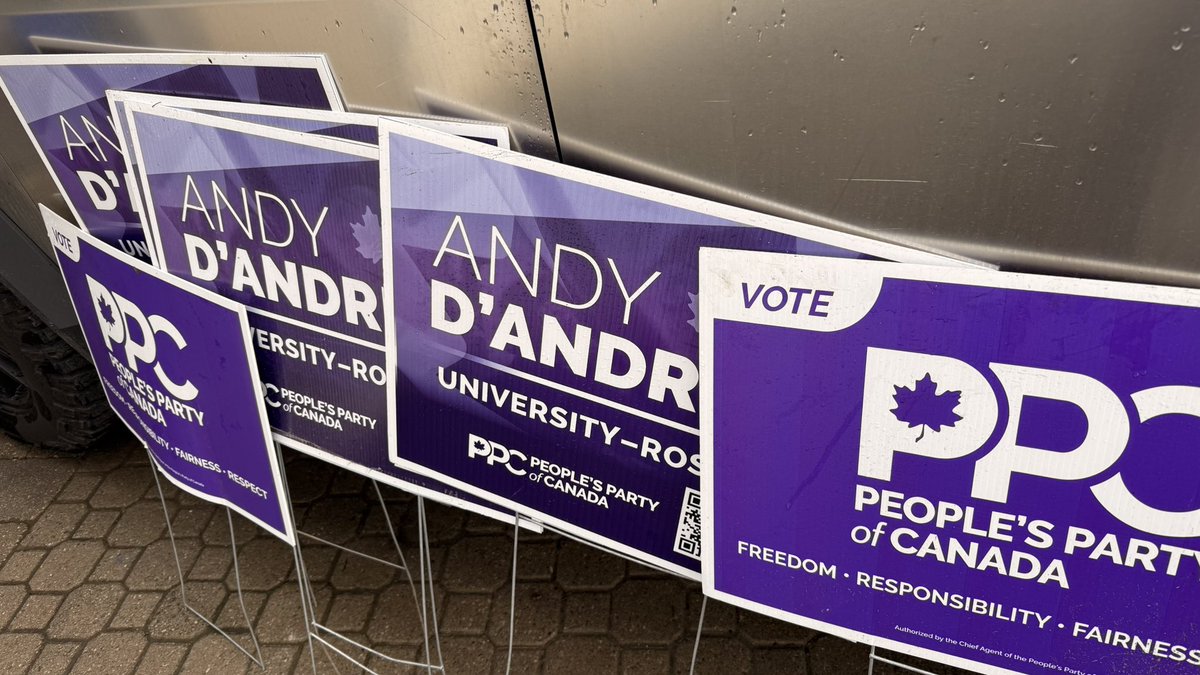 Is democracy dead in Toronto? Out of the 100 signs I put out on public property, I recovered 6. Some were in areas where the Liberal signs were still up, even the Centrist party signs outlasted the PPC signs. #MDS <a href="/peoplespca/">People's Party of Canada</a>