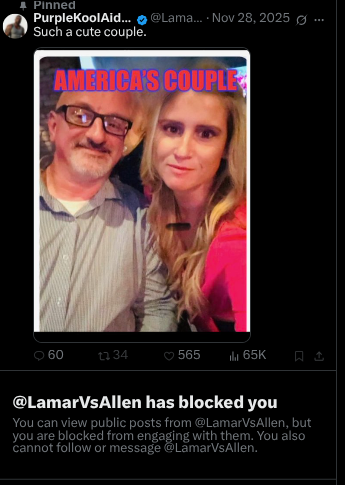 ts5012226's tweet photo. PUSSY Barney looking goofy mofo https://t.co/BODyLFjPGx