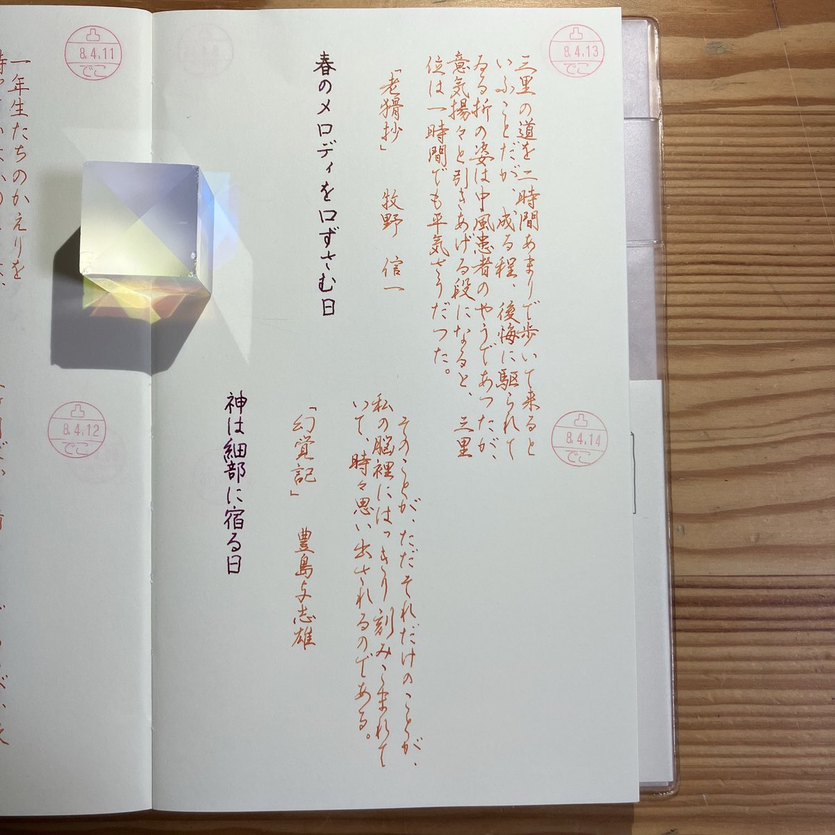 decocchi_7134's tweet photo. #朝活書写 #mdnotebook  #ハルカゼ日めくり https://t.co/mpIljc9Jjm