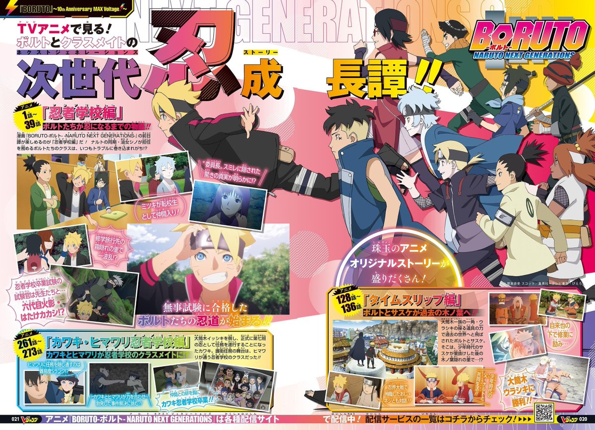 Ainda em comemoração ao 10° aniversário de BORUTO, em Junho teremos uma recapitulação de toda a história adaptada em BORUTO:  Naruto Next Generations. O que vocês acham? 

#BORUTO