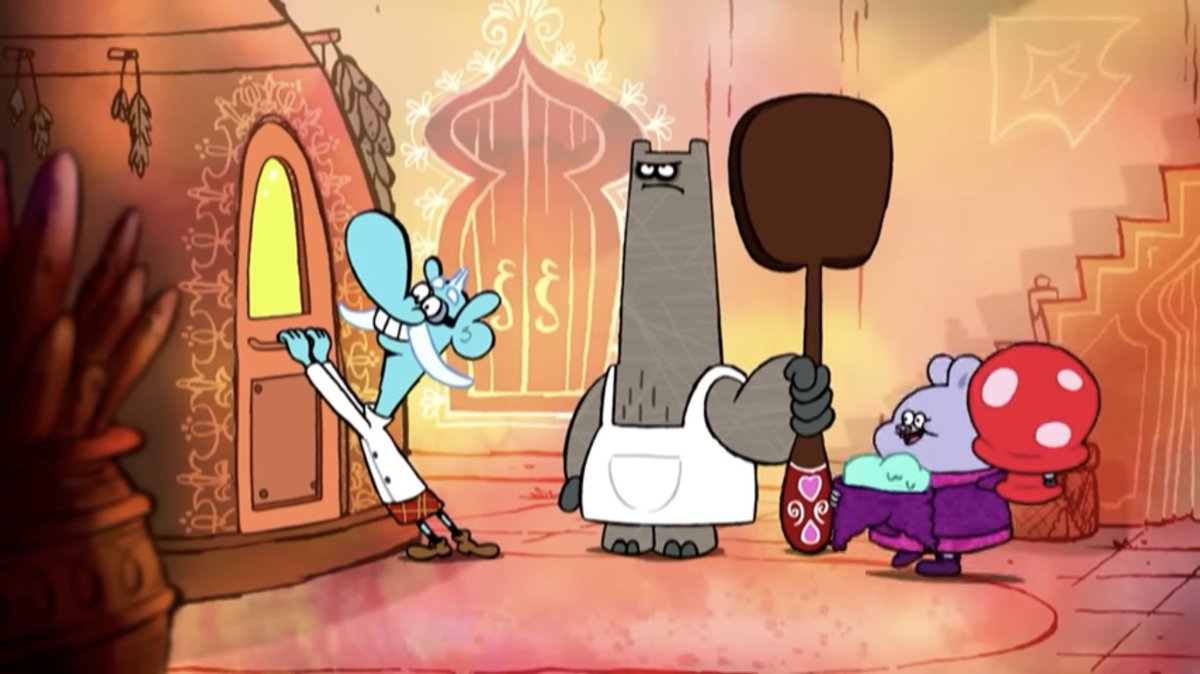 davidmarchie's tweet photo. Chowder got a mushroom for Mung. 🍄 #chowder #DayOfTheMushroom #chowdercartoon https://t.co/Vb8u6KjbaW