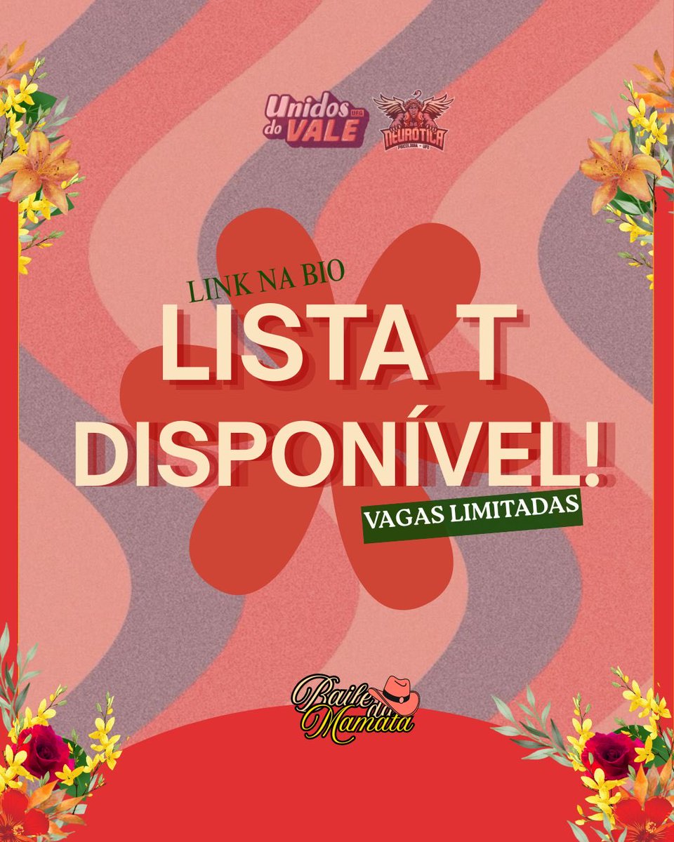 vocês pediram e nós juntamente com a <a href="/neuroticaufg/">neury ∂σ вαιℓє ∂α мαмαтα 🇧🇷🍹💃🍌</a> não temos como negar 🍹🔥🇧🇷

a lista T do baile da mamata está aberta!Se você é uma pessoa trans ou travesti e quer viver essa noite com a gente, se inscreve na lista T 💃🏽🔥

docs.google.com/forms/d/e/1FAI…