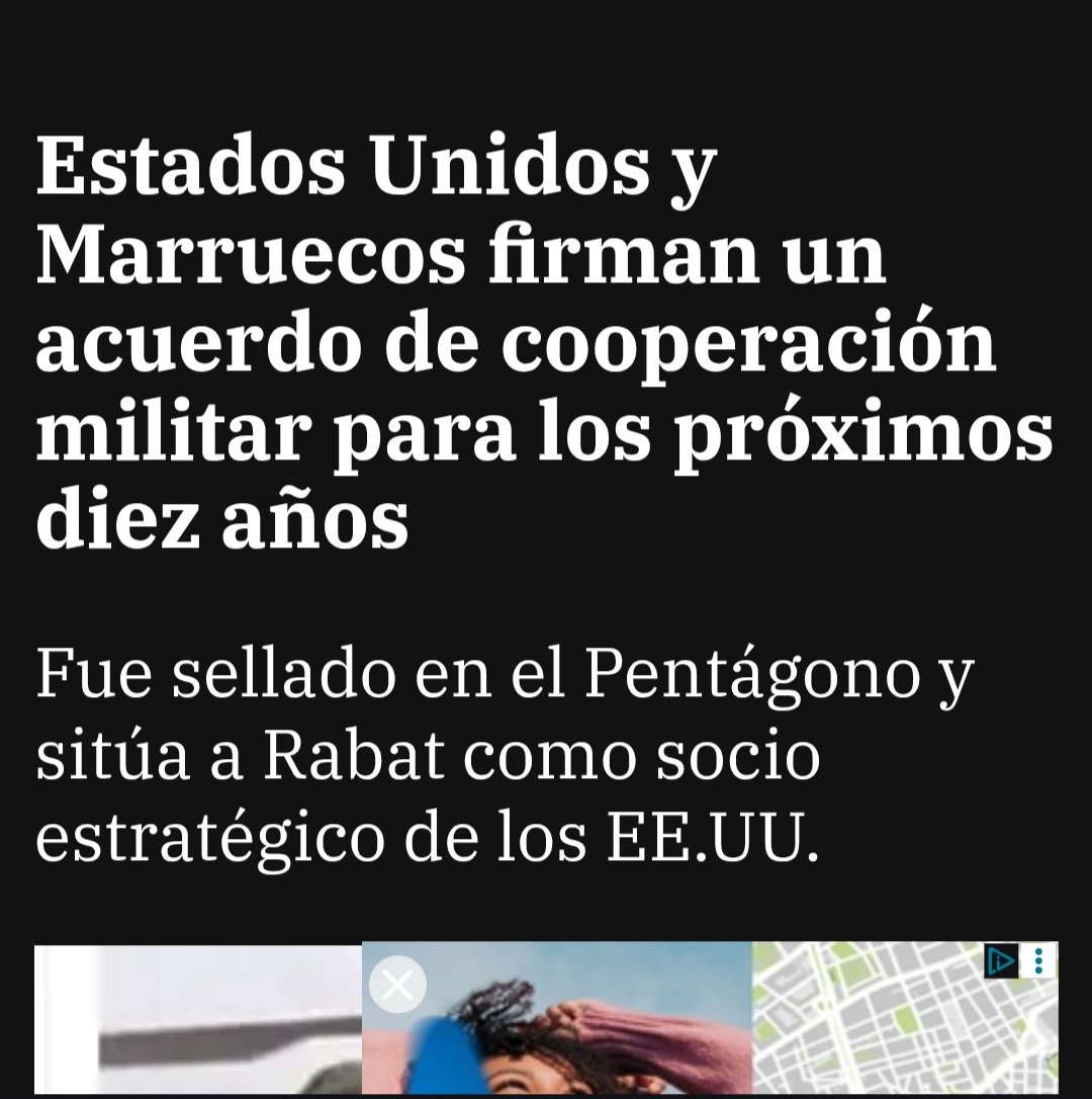 <a href="/sanchezcastejon/">Pedro Sánchez</a>, Washington acaba de firmar un acuerdo militar de diez años con Marruecos. Hoy mismo. En el Pentágono.

Es la respuesta del Imperio a la diplomacia a dos bandas que usted intenta ejercer. Y la factura la vamos a pagar todos.

Lleva años tratando de que los