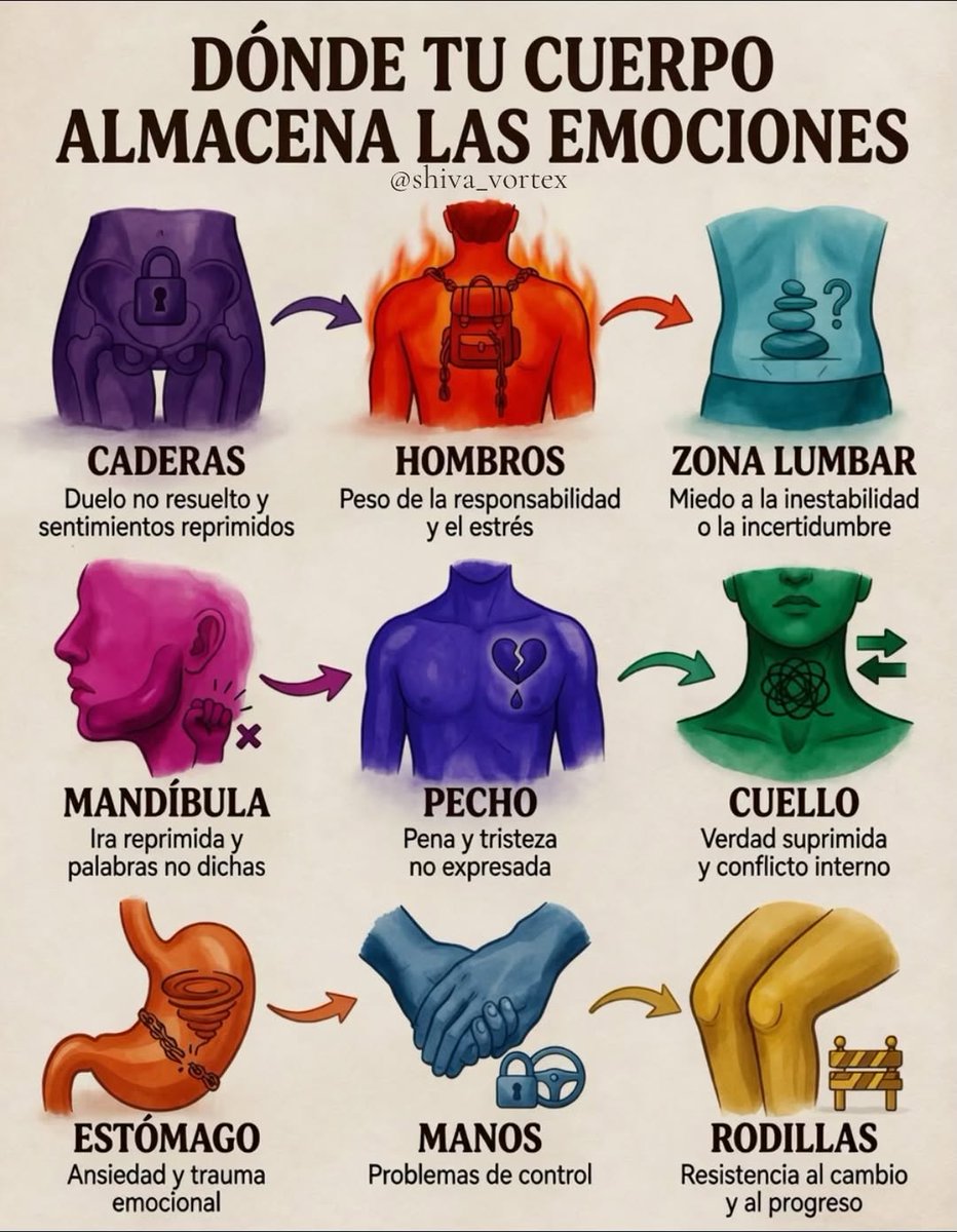 elcodigomental's tweet photo. Dónde almacena tu cuerpo las emociones https://t.co/DKnLRDy5LG