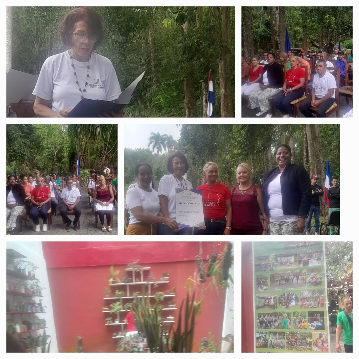 En el marco de las actividades en saludo al #1roDeMayo, el  <a href="/citmacuba/">Ministerio de Ciencia, Tecnología y Medio Ambiente</a> y el Secretariado Nacional de Trabajadores de la Educación, la Ciencia y el Deporte otorga el reconocimiento Colectivo Distinguido al Jardín Botánico Cupaynicú.
Fte/ Ana Deliz Tellez