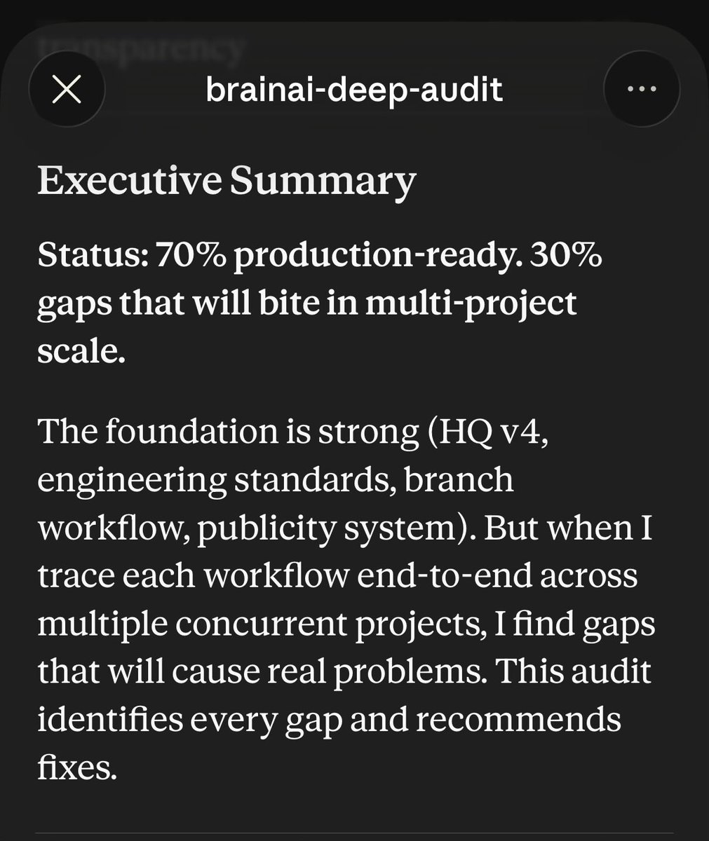 0xbrainKID's tweet photo. @KSimback My project went from no gaps on gpt 5.4 codex &amp; opus 4.6 to 30% gaps on opus 4.7 audit 🤦 https://t.co/0ya4hbDaFn