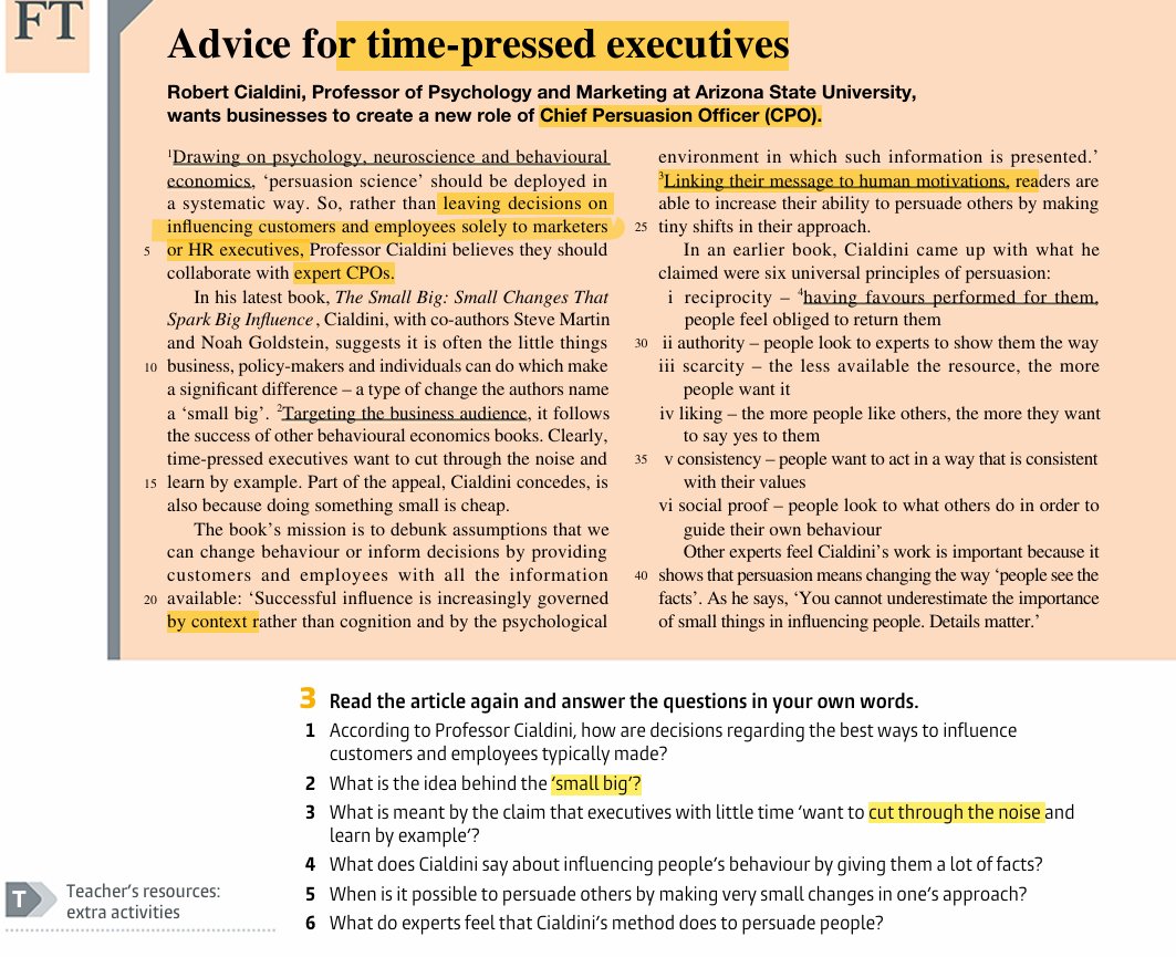 Mo_Americanoid's tweet photo. I wanted to cry while teaching this page - and wonder of wonders: my student didn't complain about it. I would!
This is one of those classic #coursebook moments where:
The material is technically “advanced”… but pedagogically weak.
It’s a design problem. #TEFL #ELT #TESOL https://t.co/kWyi6QbjWM