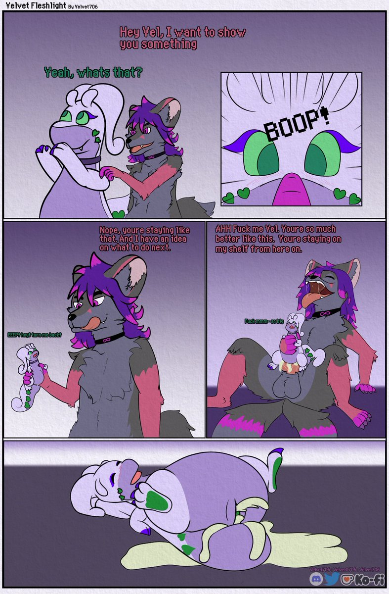 Velvet0706's tweet photo. comic page for @Ashe_Infinity of them fucking the goo her self! had lots of fun with this page and im happy to get back to making art. do expect more to come with an announcement sooner than later i hope https://t.co/9tx95W9tow