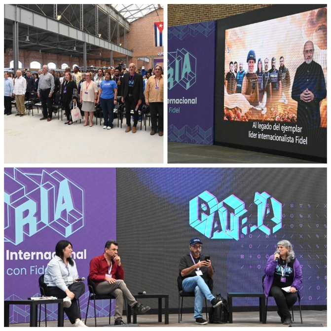 🇨🇺 Patria es comunicación revolucionaria. Con Díaz-Canel, inauguramos el V Coloquio Patria: soberanía informativa, algoritmos y hegemonía cultural desde el Sur.  Fidel vive en la era digital. ¡Romper el cerco mediático, visibilizar a los pueblos explotados!
#Cuba🇨🇺
<a href="/PartidoPCC/">Partido Comunista de Cuba</a>