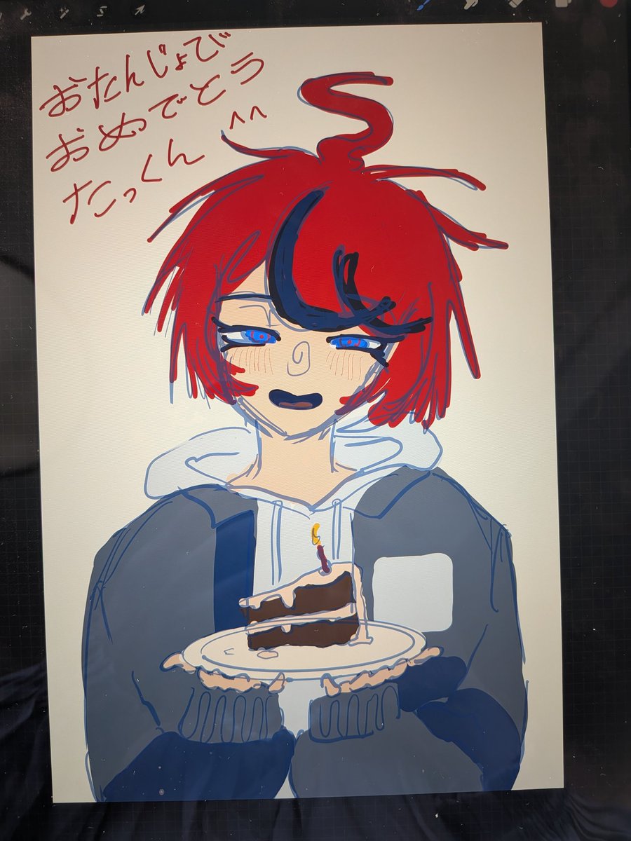 SoapyMuffinn's tweet photo. I didn't have time today to do anything fancy for takumi's birthday, he's still cute no matter how rushed it was :3
#澄野拓海生誕祭2026 #澄野拓海誕生祭2026 #hndr_fa #sumino https://t.co/RE625rUKSx
