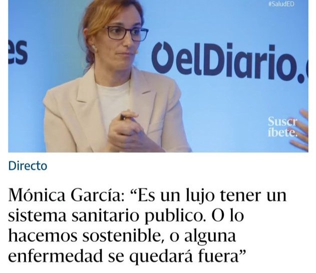 Klkautsky1's tweet photo. Lujo es regalarle 17 billones de euros a Ucrania para quemar vivos a gitanos y comunistas, y tener chachas filipinas sin cotizar, Monica.
La sanidad pública de calidad es un derecho inalienable. https://t.co/SjrMTzJpSA