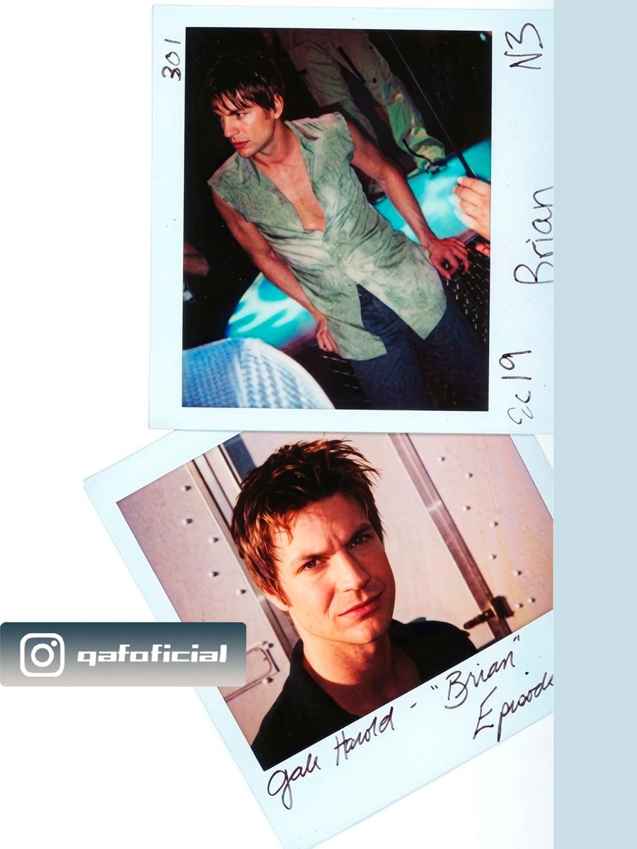 qaf_official's tweet image. Gale | Bts 🎬
#Queerasfolk #Series #GaleHarold