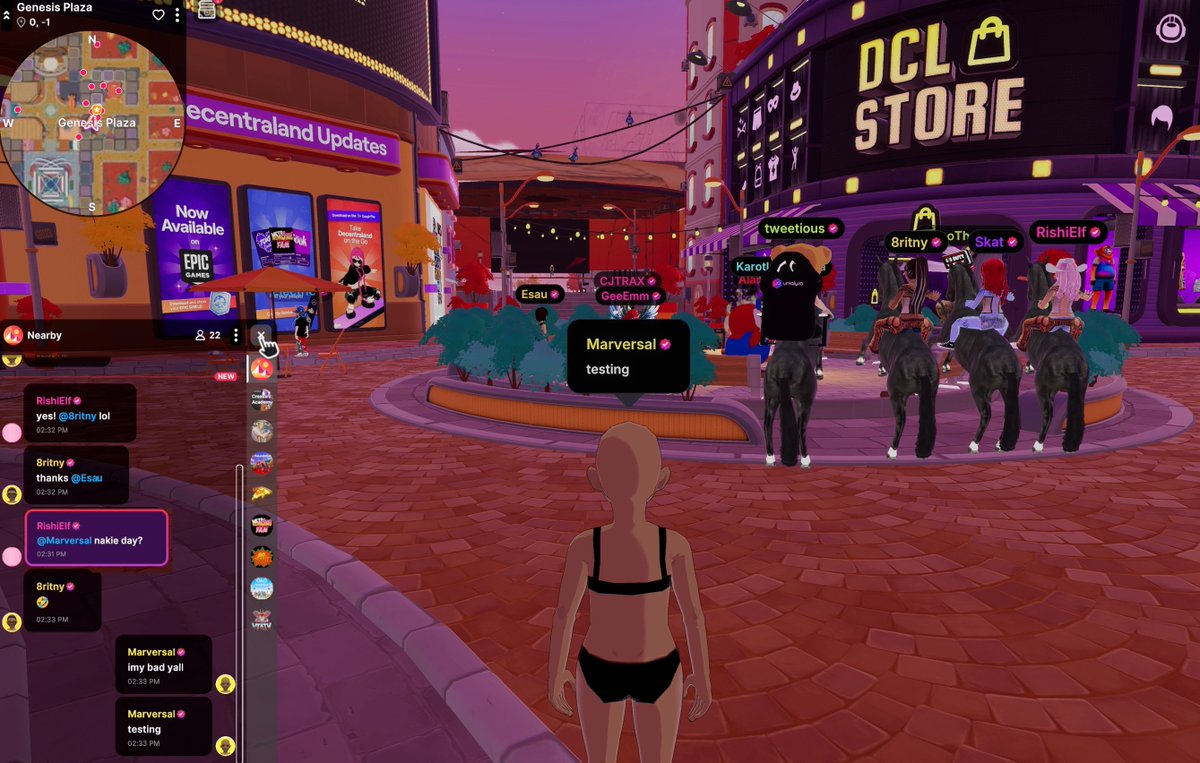 Marversal_eth's tweet image. When testing skins and
rarely sleeping ensues.

Nakie Days can happen. 😱
@decentraland

#DCL #NakieDay