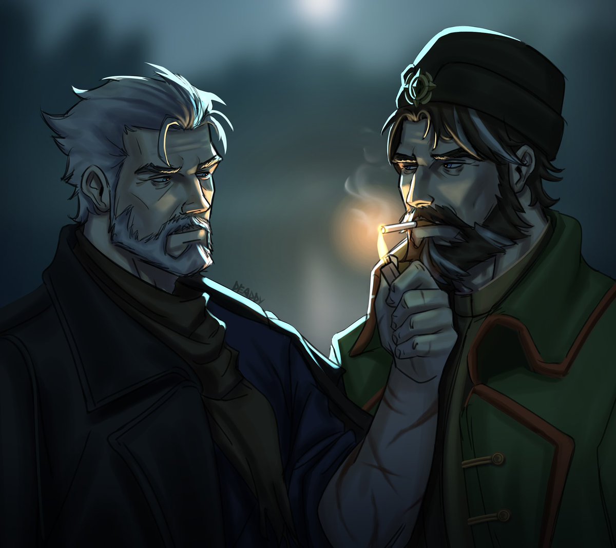 First commission here! for <a href="/wendyswilliam/">rahrah</a> 
thank u sm 🙏

#Reverse1999 #donriveryaoi