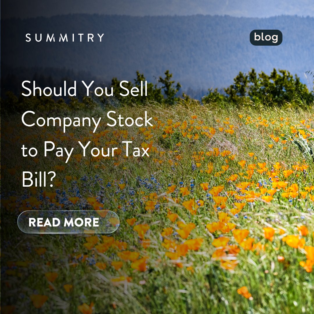Should you sell company stock to pay your tax bill? Not always the smartest move. Consider concentration risk, tax timing, cash flow options, and long-term growth first.

Read more: hubs.ly/Q04csgc50