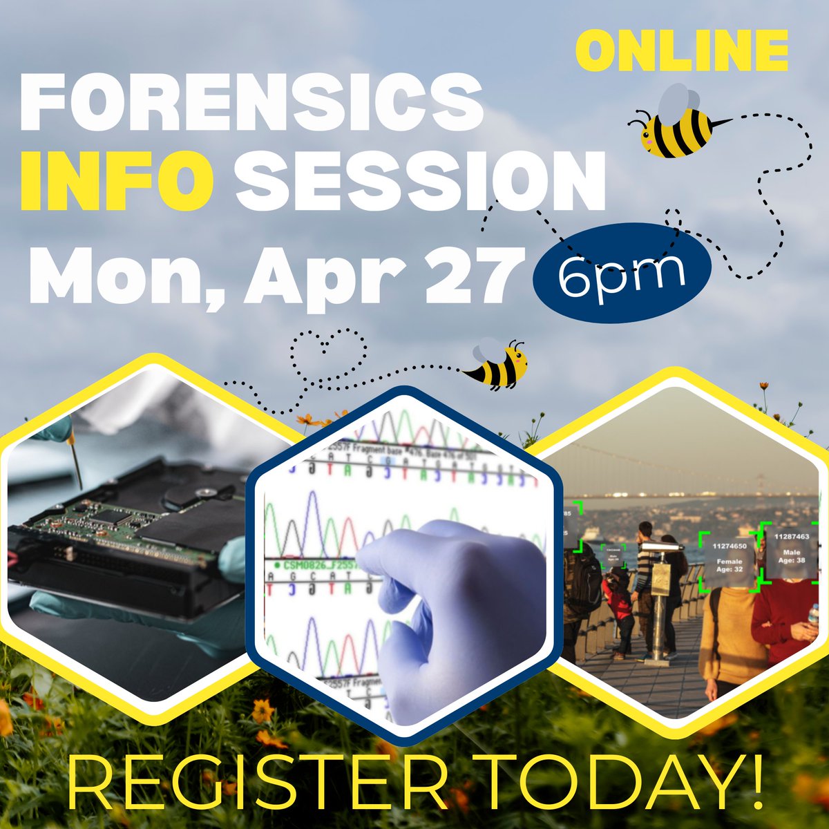 BCITForensics's tweet photo. Sign up today for our Spring info session, Apr 27th at 6pm (PST) online to get all your questions answered by faculty and learn how you can get started on your forensic educational journey with us! https://t.co/ERlx8mS5Ml

#forensics #education #infosession #bcit https://t.co/9pW0oX4ENM