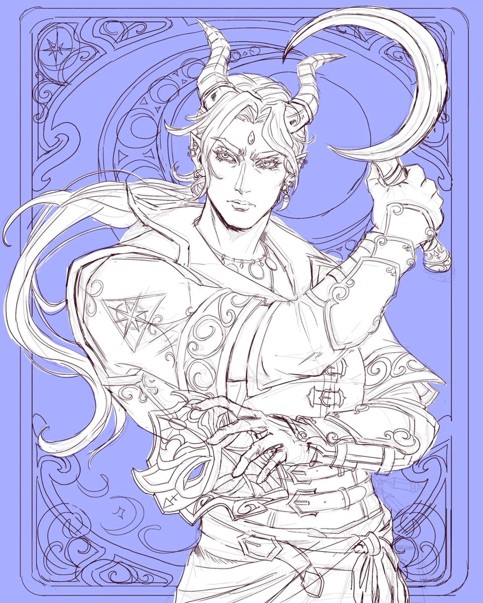 michael_arts98's tweet image. Moonbound Warden 🌙 #FantasyCharacter #DarkFantasyArt #OCArt #DigitalPainting #LineartVsRender #ArtJourney #IllustratorsOfTwitter #ArtReveal #SketchVsFinal #ArtComparison #WIPtoFinal #DigitalArt #ArtistSupport #ArtTwitter #DrawThisInYourStyle