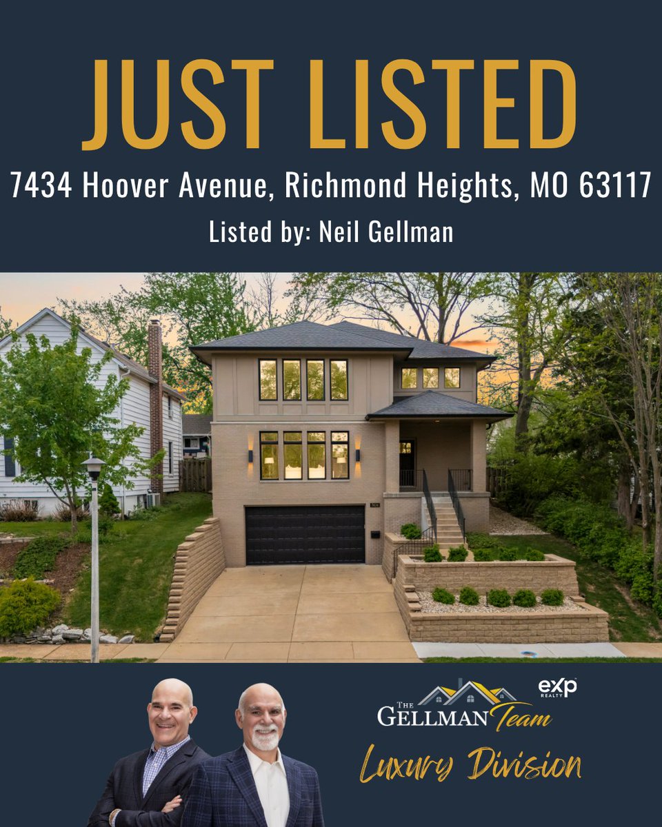 TheGellmanTeam's tweet image. Just Listed! 7434 Hoover Ave, Richmond Heights 63117
7434Hoover.com

For 24 hour information, call 314.627.0866 code 7439

Get Instant Home Value: TGTvalue.com
Search all Homes: TheGellmanTeam.com

#thegellmanteam #RichmondHeights #justlisted #homeforsale
