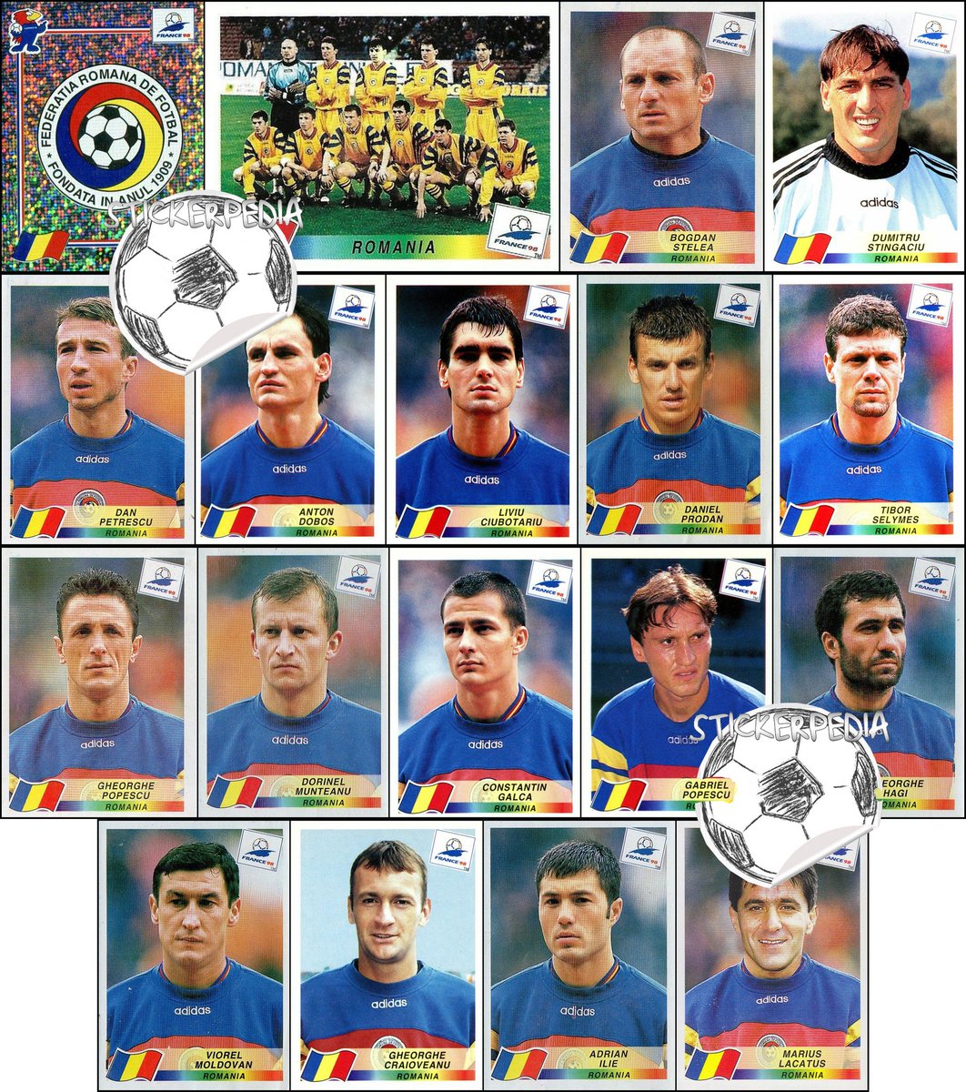 Stickerpedia1's tweet image. Romania WC 1998 #panini