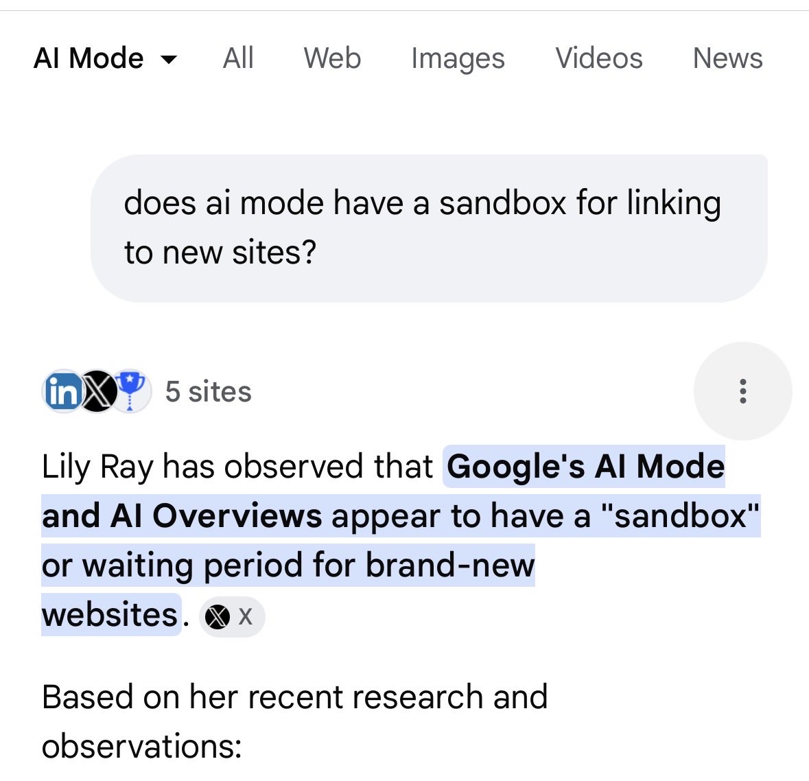 Lily Ray 😏 tweet media