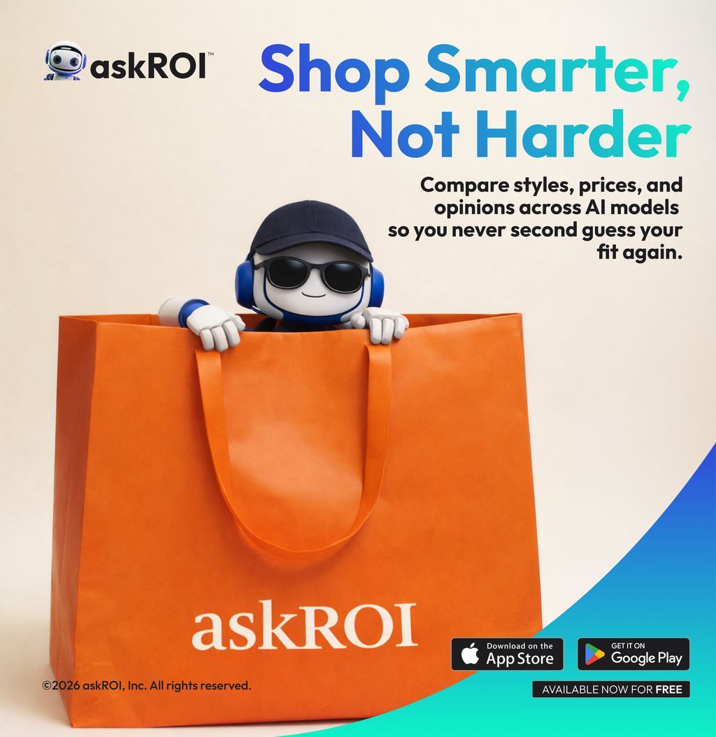 askroiapp's tweet photo. Stop guessing what to buy.
Ask once. Compare three answers.
Pick what actually hits. 🛍️

Hashtags:
#askROI #ShopSmarter #AIShopping #FashionTech #SmartShopping #StyleWithAI #DigitalStylist #TechMeetsFashion #OnlineShopping #FutureOfShopping

🧠 Feature-Focused https://t.co/ulVOAni5BZ