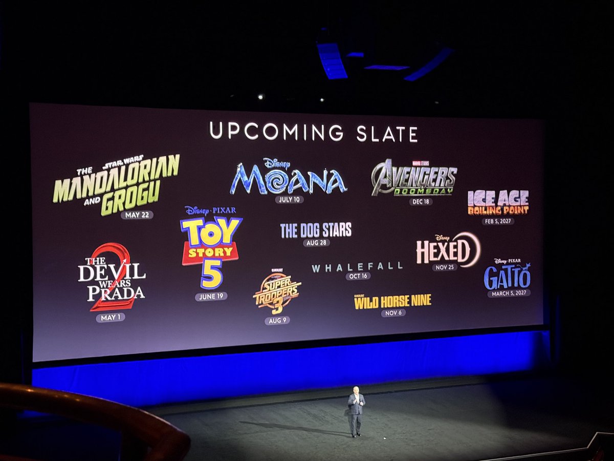 🚨OS PRÓXIMOS LANÇAMENTOS!

Os próximos lançamentos da Disney para os cinemas, com direito a nova logo de HEXED! #CinemaCon