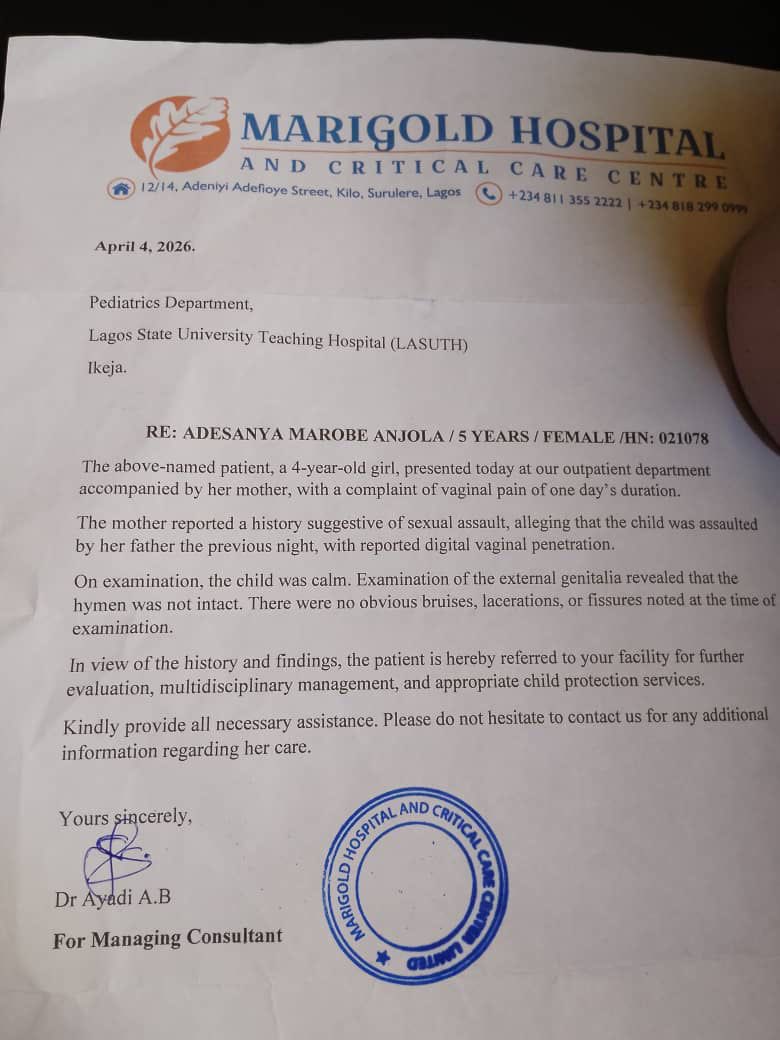 I need help! 

A friend of mine reached out to me that they have been nursing this! 

A Man Sexually molested his own 5 year old Child! 

We need to contact authorities in charge of such crimes 

DM or comment! 

Read below👇
