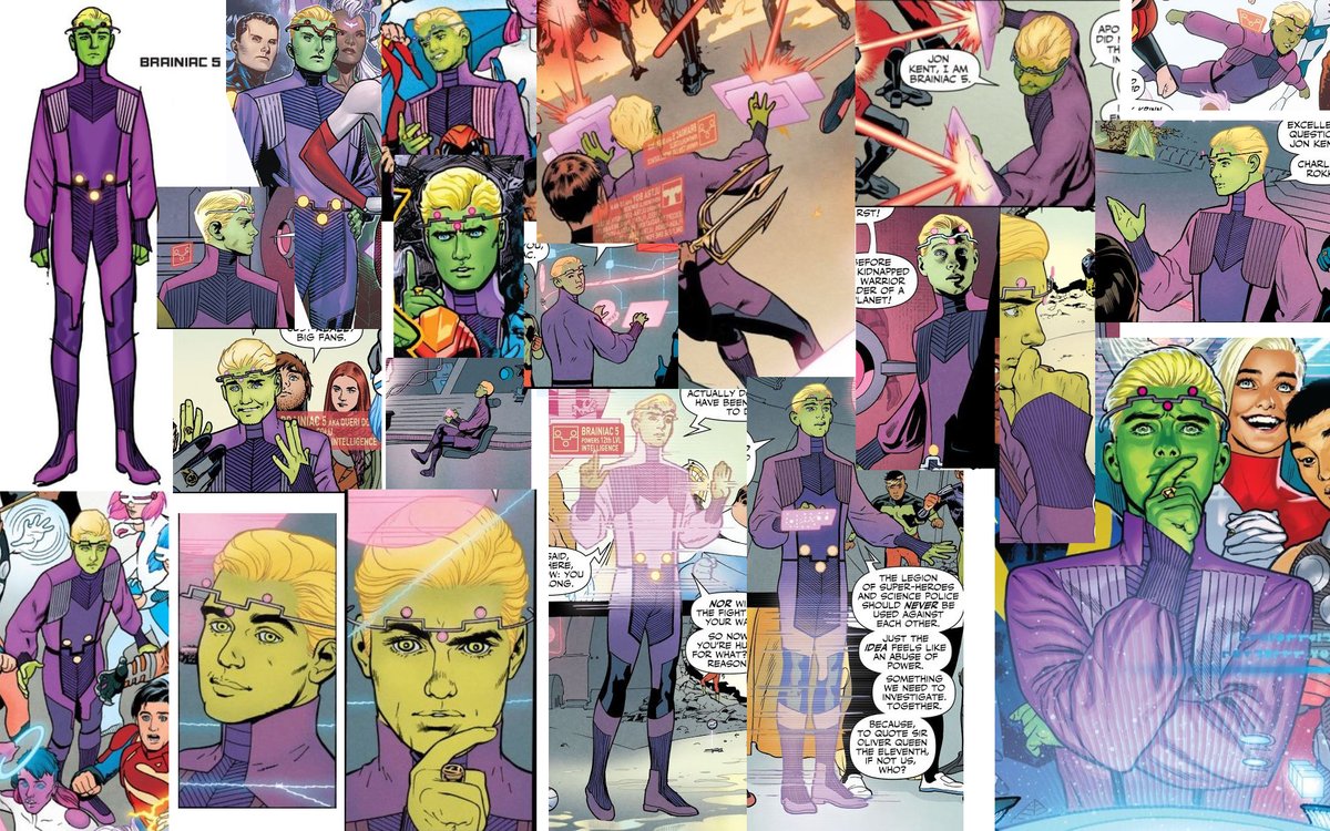 LegionReference's tweet photo. Brainiac 5 aka Querl Dox is a member of the Legion of Super-Heroes who possesses a twelfth level intelligence. This is his look from the 2019 reboot, designed by Ryan Sook.
https://t.co/rjdfUcL6Ov https://t.co/fjRn8eDaNW