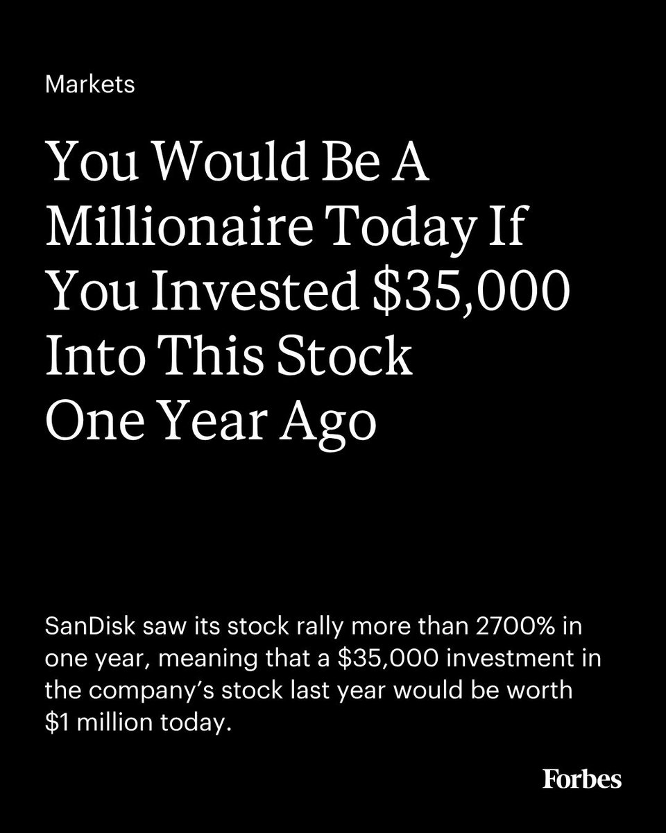 Forbes's tweet photo. Data storage giant SanDisk is set to join the NASDAQ 100 on April 20 and replace software company Atlassian, reflecting the ongoing market shift away from software. https://t.co/hBhCL9p5yK https://t.co/skqO9LFAJA