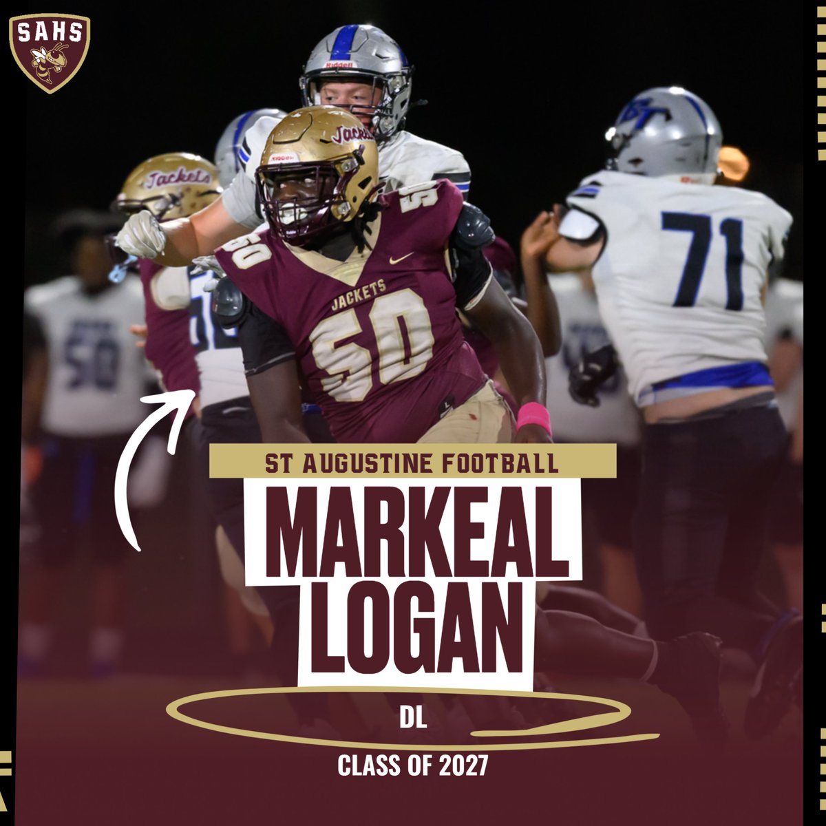 RecruitSAHS's tweet photo. 💎@Noluv_Keal 
💎DL 6'2 265 
💎Athletic + powerful with his hands. High motor always pursuing the football
🎥: https://t.co/gzQ71iaNBC

Contact for more info! #SWARM 
HC @CoachBraddock_ 
DC @coachcitro 
SPT/Recruiting @mckayt03
@larryblustein @247recruiting @Dwight_XOS https://t.co/tqASSg6KkY