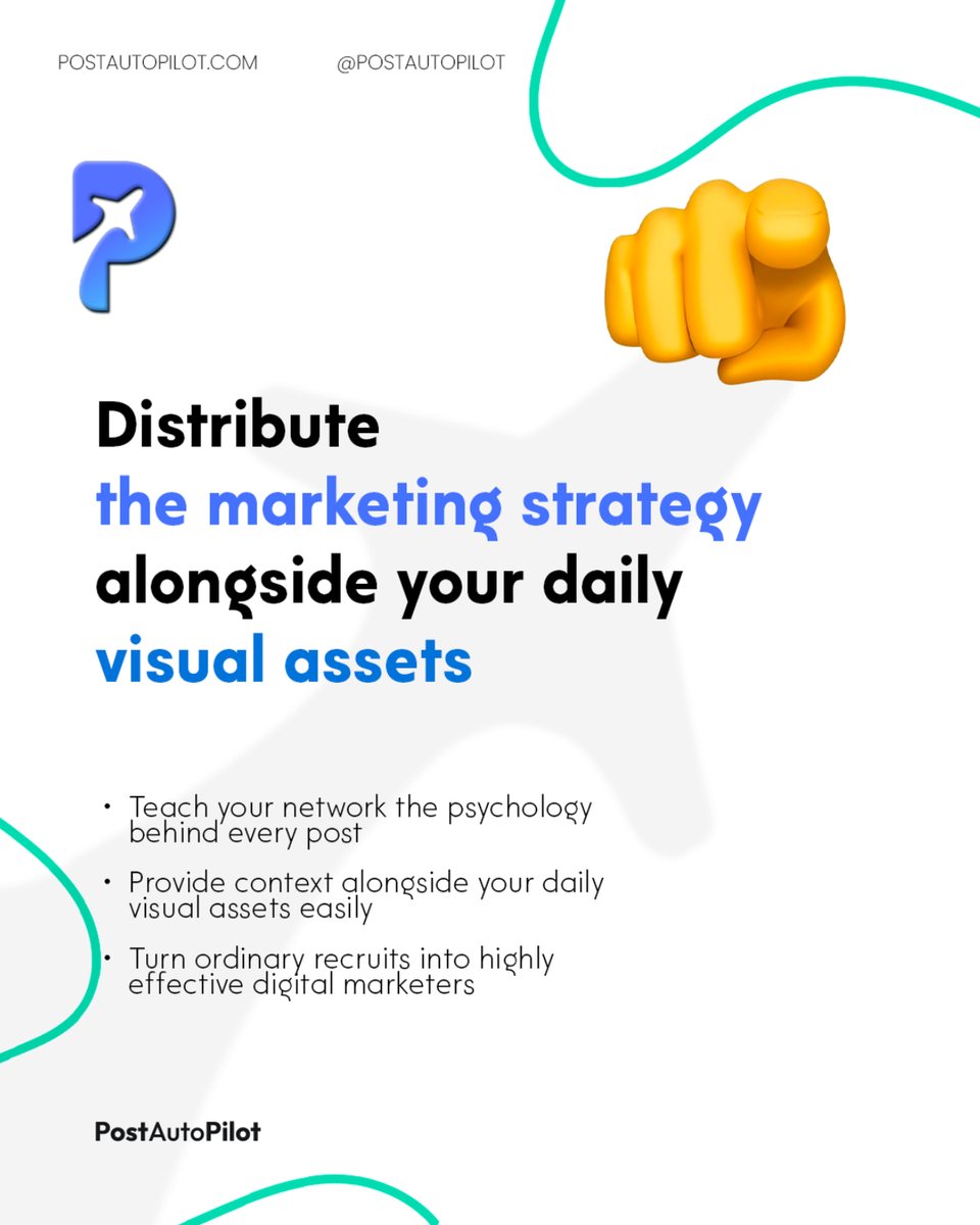 PostAutoPilot's tweet photo. Dumping random images into shared folders confuses your network. Affiliates need the marketing psychology behind each post. Sending tactical reasoning with graphics bridges the gap, making your team sharper. Equip them at https://t.co/Ortn8B3Ee8 https://t.co/18s9t36dwN