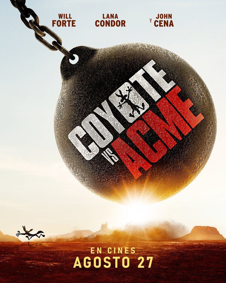 Nuevo póster de la esperada "Coyote Vs ACME" que lanzará pronto su nuevo tráiler.