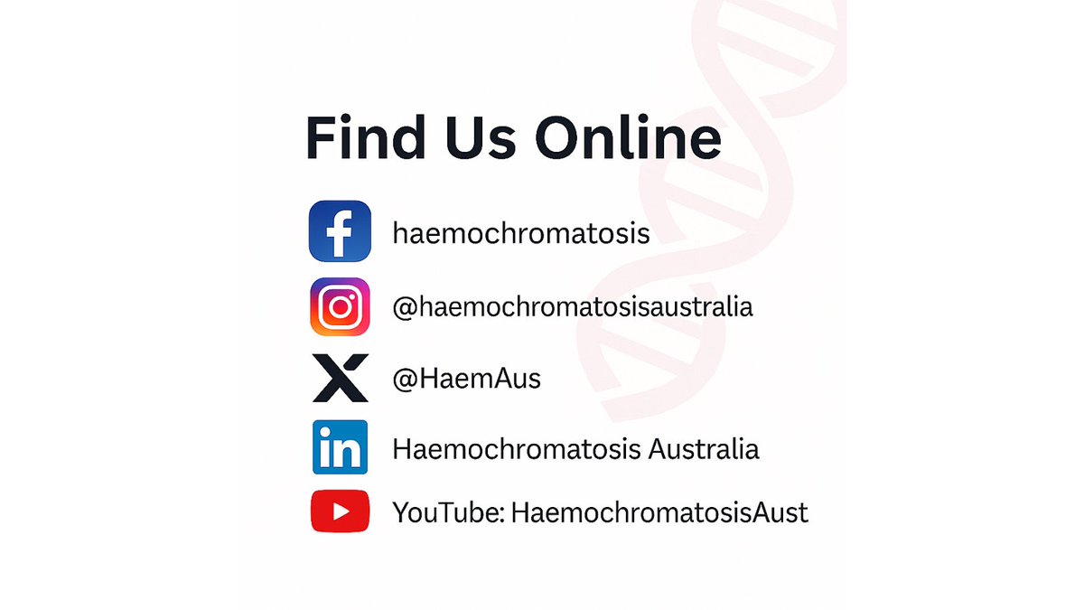 Haemochromatosis Aus tweet media