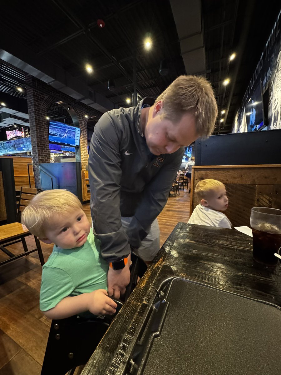 This nice man showed up at dinner and not only paid for it but he took care of the boys! Cooper and Parker absolutely loved him! It’s good to know there are some good people still out there.

(Brian’s been gone for 6 days 🤣)