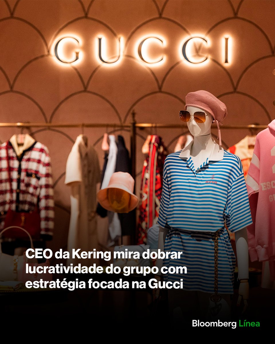 BloombergLineaB's tweet image. CEO da Kering mira dobrar lucratividade do grupo com estratégia focada na Gucci. Saiba mais: bit.ly/48TFOsP

#negócios #gucci #lucro #kering
