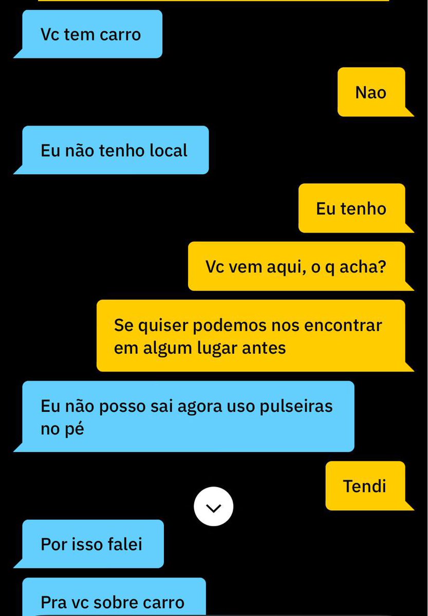 Perguntou se eu tinha carro

Era pra parar na garagem do prédio pq usa tornozeleira eletrônica rsrs