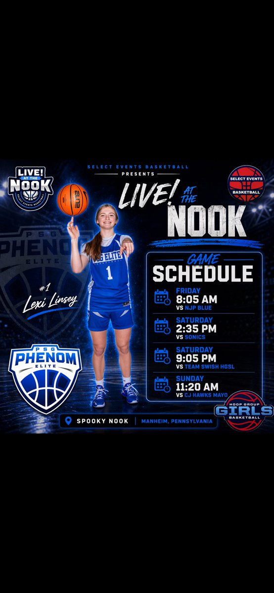 LexiLinsey1's tweet photo. Here is my schedule for this weekend. Would love if you would come watch me play. https://t.co/f1WoeLbQ9K