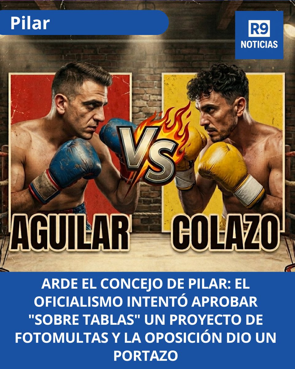 Ruta9Noticias's tweet image. 🔥 Arde el Concejo de #Pilar: El oficialismo quiso aprobar un proyecto de seguridad vial con Inteligencia Artificial y la oposición dio un portazo denunciando que buscan instalar "fotomultas" para recaudar.
Cruce picante entre Aguilar y Colazo 👇

ruta9noticias.com/2026/04/16/ard…