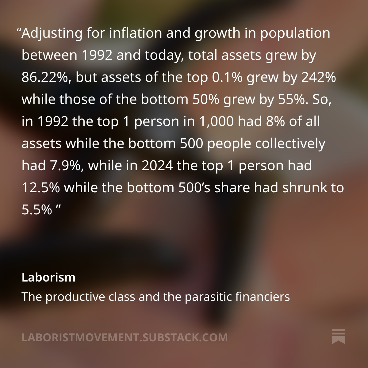 Against the unearned increment tweet media