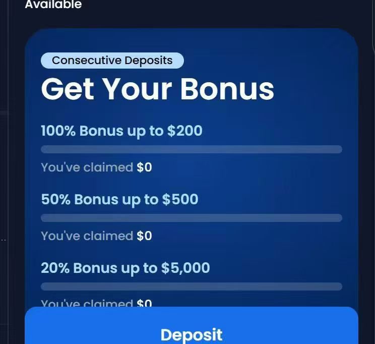 💰 限时充值奖励活动 | 高达$5000 бонус
连续充值即可领取奖励👇
🔹 首充：100%奖励，最高$200
🔹 二次充值：50%奖励，最高$500
🔹 后续充值：20%奖励，最高$5000
📈 资金越多，奖励越高
⚡ 即充即用，提升交易机会
📩 想了解详情或参与活动，欢迎私信咨询
#外汇 #交易 #充值奖励 #投资机会