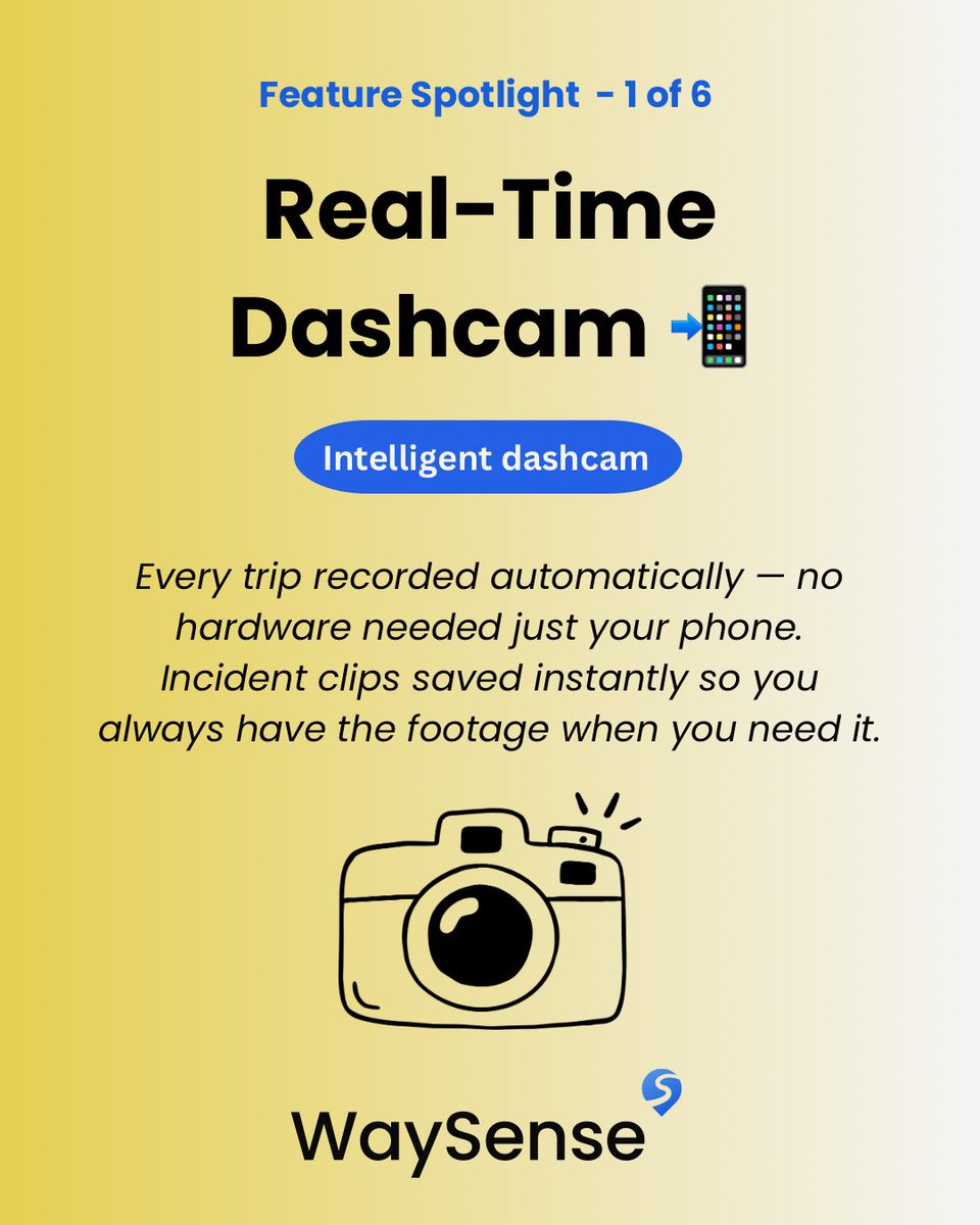 Waysense_'s tweet photo. What if you could see exactly what happened on every drive? 🎬 

WaySense records every trip automatically using your teen’s phone — no dashcam hardware needed. Incident clips saved instantly so you always have the footage when you need it.

Link in bio 👇

#WaySense #TeenDriverSafety #ParentingTeens #SafeDriving #NewDriver