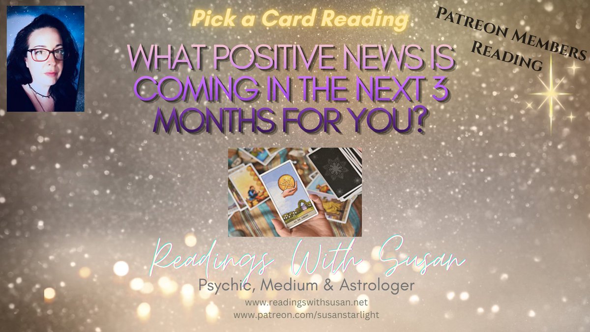 SusanRodio's tweet photo. 🍀💫💎NEW Patreon Exclusive Video: Join my Patreon to Watch this new Pick a Card Reading or unlock just this video. Link below
https://t.co/1GpStMMKer https://t.co/O8gxoO7lLW